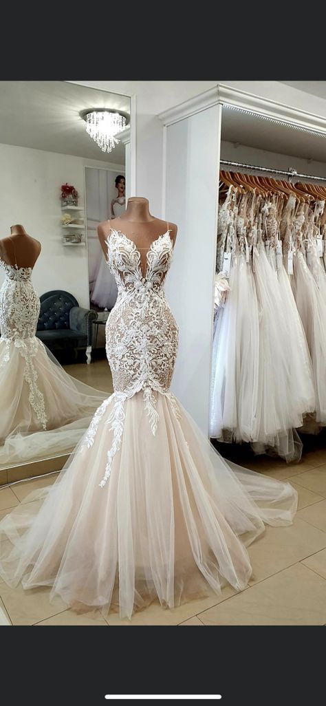 Tan Wedding Dress, Diamond Wedding Dress, Form Fitting Wedding Dress, Fitted Lace Wedding Dress, Tan Wedding, Fitted Wedding Dress, Mermaid Wedding Dress, Summer Wedding, Mermaid