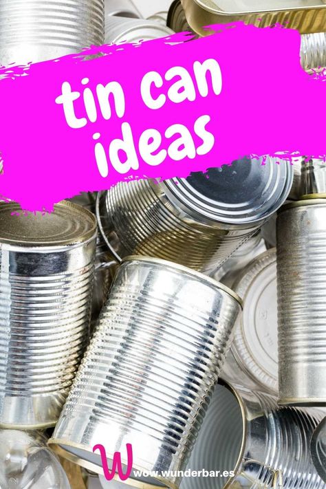 Covering Tin Cans With Fabric, Uses For Tin Cans, Painting Cans Ideas, Painting Tin Cans Diy, Paint Tin Cans Diy Craft Ideas, Ideas For Tin Cans, Cans Diy Ideas, Cans Decoration, Tin Can Painting Ideas