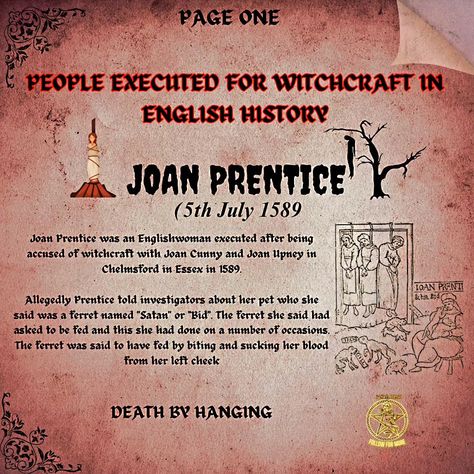 Swipe through to reveal the shocking tales of those executed for witchcraft – you won’t believe what they endured!" . . . . witchcraft #witchyaf #englishlesson #history #WitchesOflnstagram Historical Witches, One Word Spells, Ferret Names, Word Spells, Witchcraft Stuff, History Of Witchcraft, Witchcraft History, History Of Witches, Famous Witches