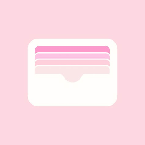 Pink Wallet Icon App, Pink Wallet Icon, Apple Wallet Icon, Pink Money App Icon, Wallet Icon Aesthetic, Pages Icon, Wallet App Icon, Pink Apps, Wallet Icon