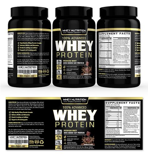 Whey Protein Sports Nutrition Chocolate Label Template Whey Protein Label Design, Gold Standard Whey Protein, Chocolate Label, Bodybuilding Food, Cakes For Teens, Gold Standard Whey, Nutrition Label, Gym Nutrition, Chocolate Labels