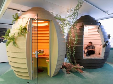 Fascinating photos show the best and worst office designs for employees - The Washington Post Quirky Office, Google Office, Office Building Architecture, Professor Layton, Office Solutions, Real Estate Humor, Building Architecture, Cool Office, Secret Rooms