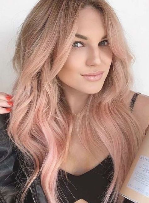 Blonde Hair Color Balayage, Rose Gold Hair Blonde, Rose Gold Hair Color, Gold Hair Color, Hair Color Blonde Highlights, Best Rose, Ash Blonde Hair Colour, Gold Hair Colors, Hair Color Rose Gold