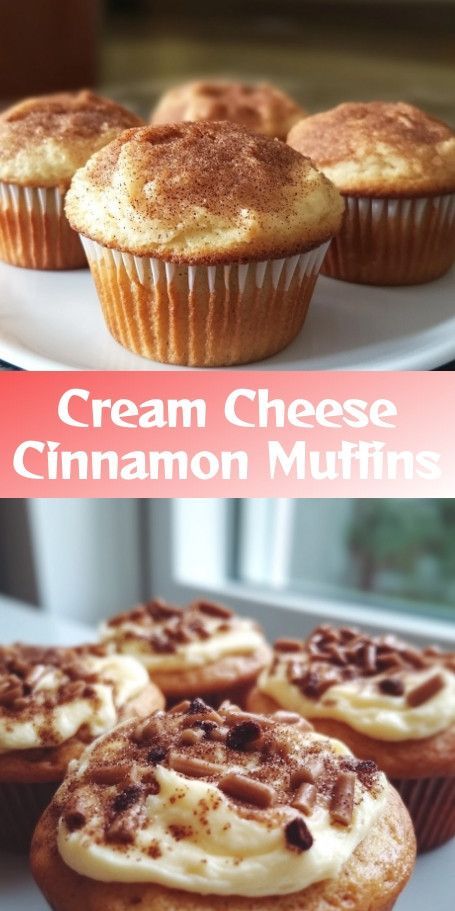 Gooey Cinnamon Cream Cheese Muffins Recipe Pin Description: Indulge in the cozy aroma and decadent flavor of these Gooey Cinnamon Cream Cheese Muffins. With a creamy surprise hidden inside, these muffins are perfect for breakfast or a sweet snack. Try this easy-to-follow recipe and treat yourself to a delightful baking experience. #cinnamonmuffins #muffinrecipe #fallrecipes #comfortfood #treatyourself #bakefromscratch #foodie #bakinglove #sweettooth Cinnamon Cream Cheese Muffins, Cream Cheese Desserts Easy, Muffin Recipes Cinnamon, Sour Cream Muffins, Cinnamon Cheesecake, Cheesecake Muffins, Cinnamon Cream Cheese, Cream Cheese Desserts, Cozy Morning