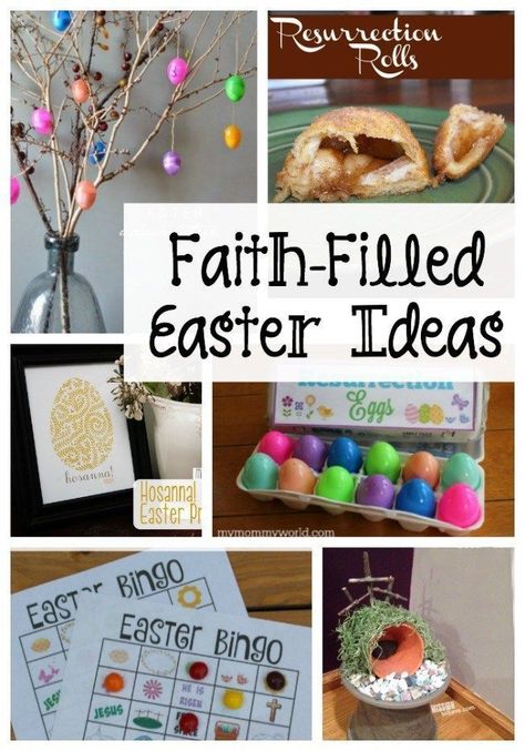 Christian Easter Ideas, Resurrection Crafts, Easter Bingo, Christ Centered Easter, Family Easter, Easter Decorations Dollar Store, Easter Traditions, Easter Decorations Christian, Easter Decorations Kids