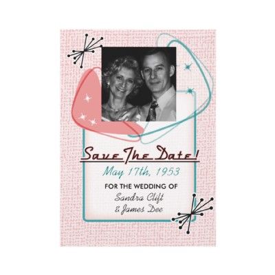 Fabulous Fifties 1950s Style Photo Card  Add your own photo - Graffiti Theme, Rockabilly Wedding, Green Invitations, 1950s Wedding, Invitations Ideas, Love Party, Aqua Wedding, Date Photo, Dad's Birthday