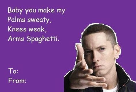 Valentines day cards- Eminem Valentines Day Cards, Eminem, A Man, Valentine's Day, Spaghetti, Valentines Day, Valentines, Tumblr, Funny