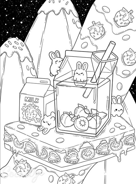 This is a PRINTABLE COLORING PAGE of the Sweetie Land Coloring Book designed by CocoWyo that features  eye-catching sweets like cupcake houses, ice cream castles, and more
Enjoy this printable sheet and tag #cocowyo #cocowyopublishing on social media for us to see.
Tags: Cute, Sweet, Candy, Cake, Sugar 

Copyright © CocoWyo Publishing Ajtuana Coloring Pages, Sweet Coloring Pages, Acnh Coloring Pages, Cute Coloring Sheets Aesthetic, Coloring Book Art Ideas, Cute Cartoon Coloring Pages, Coco Wyo Coloring Pages Free, Gudetama Coloring Pages, Cocowyo Coloring Pages