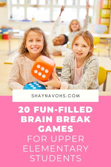 If you find yourself looking for some new, FREE brain break games to bring into your classroom, this list is PERFECT! Brain Break Games, Classroom Games Elementary, Brain Breaks Elementary, Substitute Teaching, Back To School Organization, Class Games, Back To School Crafts, Classroom Games, Meet The Teacher