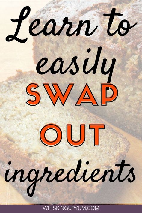 Learn how to switch out ingredients on the fly! Get your free printable for quick access when baking. | Conversion charts for baking | Conversion charts kitchen | ingredient substitution | Baking tips and tricks | Baking hacks | baking tips for beginners | baking tips and tricks kitchen hacks Baking Substitutions Chart, Flour Conversion Chart, Cooking Oils Chart, Baking Tips For Beginners, Beginners Baking, Sugar Conversion Chart, Baking Substitutions, Baking Conversions, Conversion Chart Kitchen