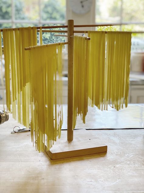 My Easy Homemade Pasta Recipe Easy Fresh Pasta, Fresh Pasta Recipe, Fresh Basil Recipes, Best Marinara Sauce, Easy Homemade Pasta, Pasta Drying Rack, Fresh Pasta Recipes, 100 Year Old Home, Easy Pasta Recipe