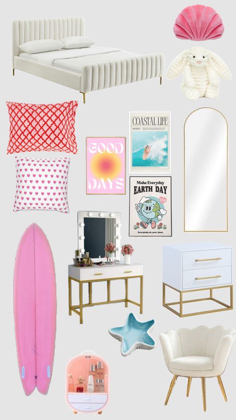 #coastal room#aesthetic room#preppy room#coastal#preppy Room Preppy, Coastal Room Decor, Coastal Preppy, Preppy Coastal, Coastal Room, Shared Bedroom, Preppy Room Decor, Preppy Room, Extra Rooms