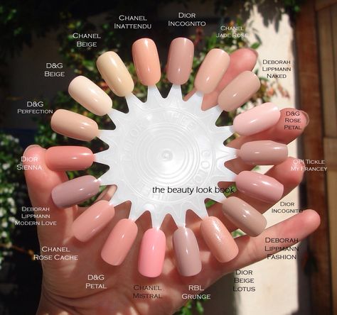 Nail color wheel Beige Nails, Neutral Nails, Salon Design, Manicure E Pedicure, Nail Polishes, Nail Polish Colors, Nude Nails, Manicure And Pedicure, How To Do Nails