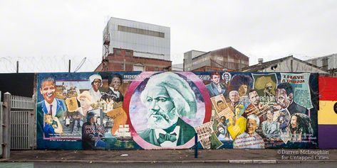 Belfast has come a long way from The Troubles but the International Wall of Art along the Peace Lines has become a street art haven, a modern day Berlin Wall. Protestant Church, Wall Of Art, Belfast City, Green Island, Public Artwork, The Troubles, Ireland Trip, World Days, Video Inspiration