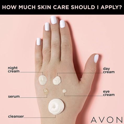 How much product should you be using? Avon Skin Care, Avon Anew, Avon Beauty, Avon Makeup, Firming Cream, The Face Shop, Avon Representative, Cosmetic Skin Care, Skin Cream