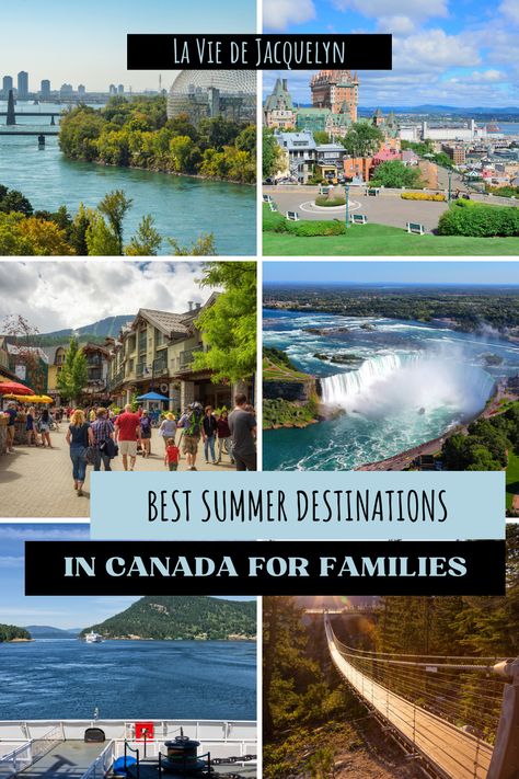 best summer vacations in Canada for families Summer In Canada, Canada Summer, Fun Places To Go, Summer Destinations, Family Travel Destinations, Dream Travel Destinations, Amazing Travel Destinations, Free Things To Do, Beautiful Places To Travel