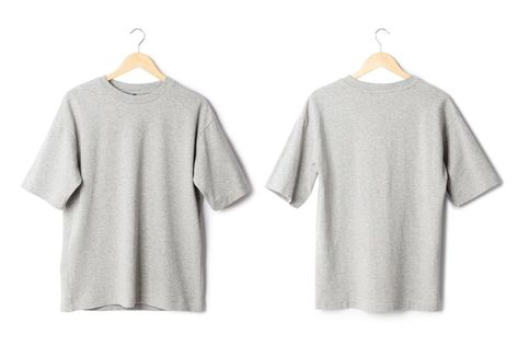 Gray oversize T shirt mockup hanging isolated on white background with clipping path. Tshirt Oversized, Comfort Colors Tshirt, Oversize T Shirt, T Shirt Mockup, Tshirt Mockup, Shirt Mockup, Grey Shirt, Basketball Players, Gray Tshirt