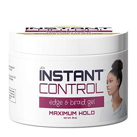 JC's Instant Control Edge & Braid Gel Max. Hold 8 oz. Thick Hair Oil, Braid Gel, Detangling Hair Brush, Hold Fast, Hair Supplies, Hair Pomade, Hair Control, Clean Hair, Hair Detangler