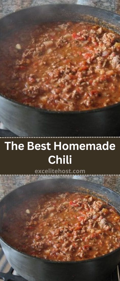 Chili Recipe With Tomato Paste, Boilermaker Chili Recipe, Homemade Chilli Recipe, Black Eyed Peas Recipe Crock Pot, Best Homemade Chili, Easy Homemade Chili Recipe, Tomato Paste Recipe, Easy Homemade Chili, Chipotle Powder