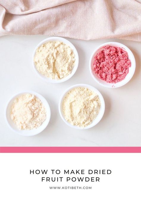 How To Make Rose Powder At Home, Fruit Powder Recipes, Powdered Fruit, Fruit Powders, Dried Watermelon, Basic Baking, Harvest Right Freeze Dryer, Natural Food Dye, Food Preserving