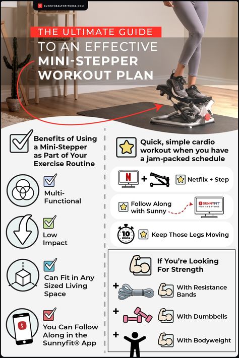 Stepping Exercises Workouts, Stepper Machine Workout, Mini Stair Stepper Workout Beginners, Mini Stepper Workout Plan, Mini Stair Stepper Workout, Mini Stepper Benefits, Steppers Workout, Mini Stepper Before And After, Mini Stepper Workout