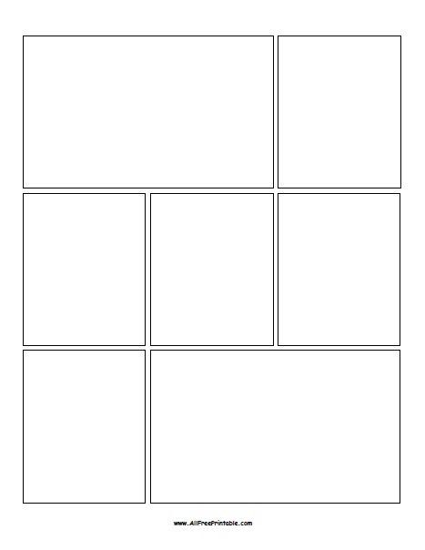 Blank Comic Book Pages, Comic Strip Template, Comic Template, Blank Comic Book, Comic Book Template, Storyboard Template, Comic Book Drawing, Comic Book Layout, Template Free Printable