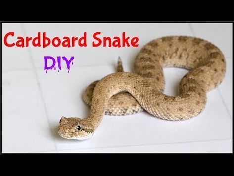 DIY | How To Make A Rattle Snake From Cardboard| Kids Toy | Cardboard Art ANd Craft Project Idea - YouTube Cardboard Kids, Zoo Atlanta, Snake Crafts, Habitats Projects, Cardboard Animals, Rattle Snake, Cardboard Toys, Cardboard Art, Upcycle Recycle