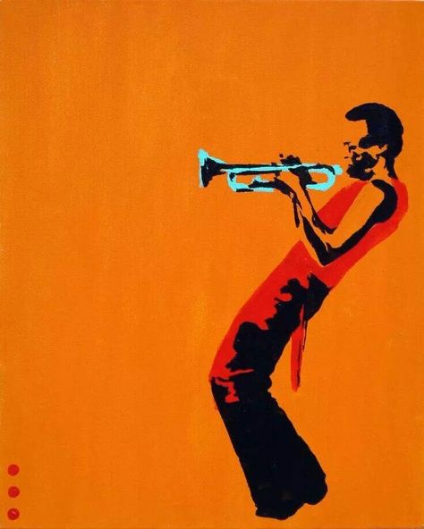 Miles Davis Miles Davis Art, Arte Jazz, Tattoo Sleeves, Graphic Design Collection, Jazz Poster, Orange Painting, Jazz Art, Record Covers, Music Tattoo