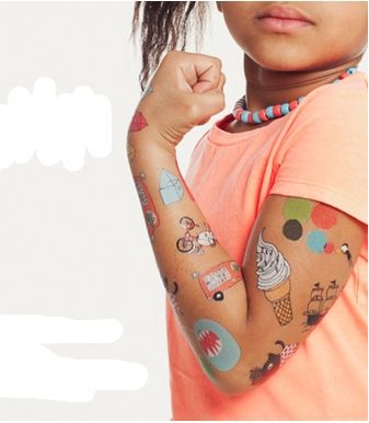 Kids Temporary Tattoos, Tattoo Ideas For Moms, Tattoo Birthday, Trendy Tattoo Ideas, Non Permanent Tattoo, Tattoo Kids, White Ink Tattoo, Shape Tattoo, Trendy Tattoo