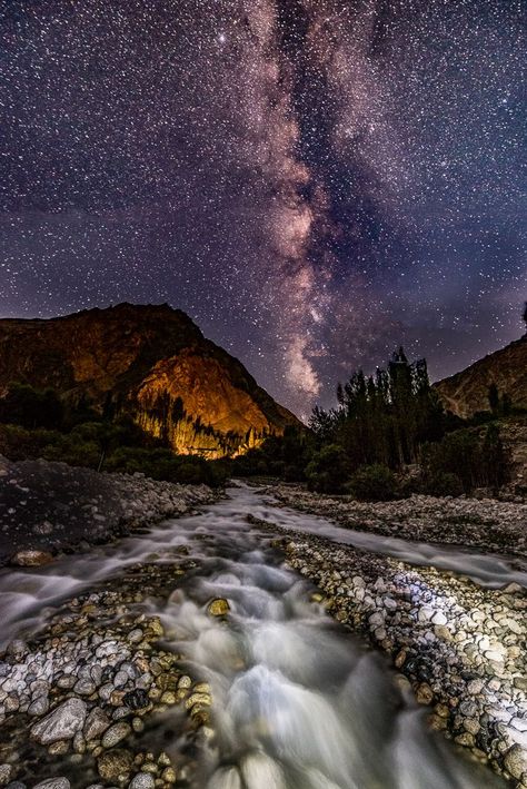 turtuk village night sky Turtuk Village, Nubra Valley, Astro Photography, Turkey Vacation, Milky Way Photography, Landscapes Photography, Photography Mountains, Spiti Valley, Leh Ladakh