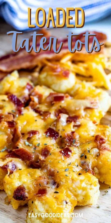 Cheese Tater Tots Recipes, Tater Tot Grilled Cheese, Cheese Sauce For Tater Tots, Loaded Cheesy Tater Tots, Tater Tots With Cheese And Bacon, Loaded Potato Tots Recipes, Chilli Cheese Tator Tots, Dirty Tots Recipe, Cheesy Bacon Tater Tots