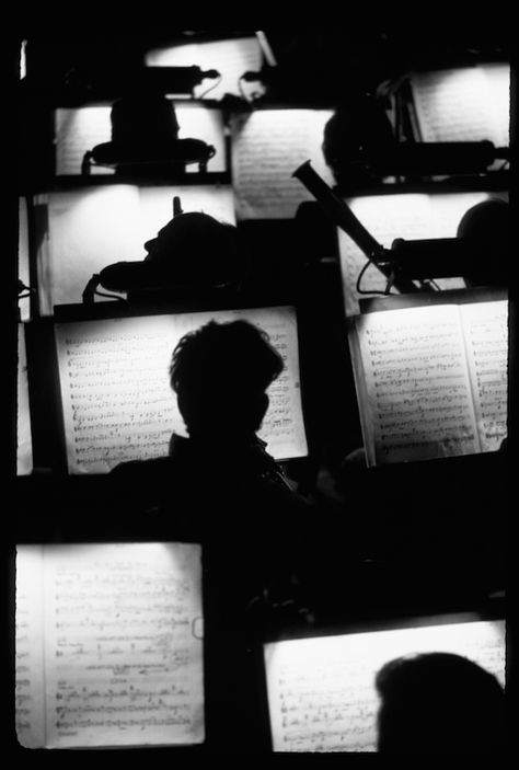 orchestra pit, San Francisco Opera House. ref 1002267 © Fred Lyon fredlyon.com Shadow Silhouette, Music Aesthetic, Black N White Images, Black White Photos, Black N White, Bw Photo, Sound Of Music, Classical Music, Light And Shadow