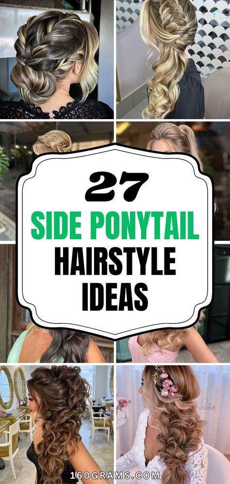 Save this pin for the trendiest side ponytail ideas that will elevate your style game! From chic to playful looks, these hairstyles are perfect for any occasion. Don't miss out on these flirty and fun styles! #SidePonytailIdeas #HairstyleInspiration #FashionBlog Side Hairstyles For Long Hair, Hair For Dance, Side Braid Ponytail, Side Ponytail Hairstyles, Sleek Braided Ponytail, Ponytail Ideas, Voluminous Ponytail, Lace Braids, Best White Elephant Gifts