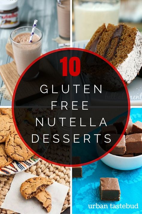 Here are 10 gluten free nutella desserts you are guaranteed to fall in love with! Gluten Free Nutella Recipes, Nutella Dessert Recipes, Nutella Bar, Gluten Free Popcorn, Dessert Alternatives, Nutella Desserts, Gluten Free Kids, Nutella Brownies, Dessert Recipies