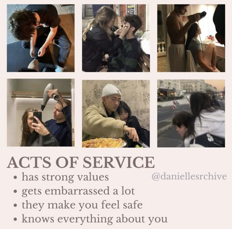 Couple Archetypes, Isfp Boyfriend, Acts Of Service Love Language Boyfriend, Acts Of Service Aesthetic, Acts Of Service Love Language Aesthetic, Love Languages Acts Of Service, Acts Of Service Love Language, Act Of Service, Interracial Art