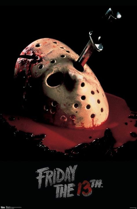 Amazon.com: Trends International Friday The 13th - Bleeding Mask Wall Poster, 22.375" x 34", Premium Unframed Version: Posters & Prints Friday The 13th Poster, Horror Poster, Jason Vorhees, Wal Art, Posters To Print, Posters For My Room, Friday 13th, Horror Movie Icons, Best Horror Movies