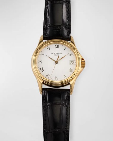 PL9VK Vintage Watches Patek Philippe Calatrava 37mm Vintage 2000s Watch Patek Calatrava, To My Future Husband, Patek Philippe Calatrava, Vintage 2000s, Patek Philippe, Top Designers, Vintage Watches, Neiman Marcus, Tops Designs