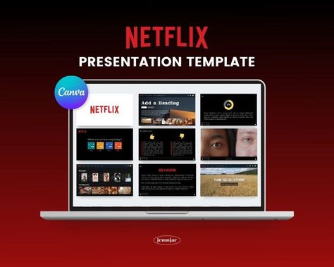 Netflix Presentation Template, Netflix Powerpoint Template, Netflix Powerpoint, Netflix Template, Netflix Theme, Canva Presentation, Background For Powerpoint Presentation, Presentation Slides Design, Personalized Workout Plan