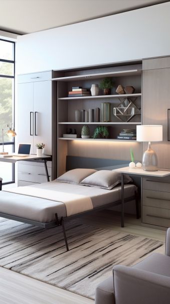 Ultimate Guide to 2024 Interior Design Trends. AI Assisted — Living Bright Interiors Leather Wall Panels, Convertible Bed, Transforming Furniture, Reupholster Furniture, Leather Wall, Green Sofa, Padded Headboard, Upholstered Headboard, Commercial Interiors