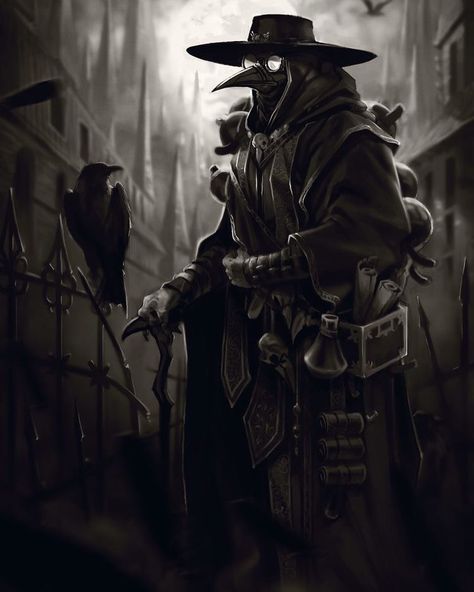 Plague Doctor Art by Lucas St. Martin  #Painting #Drawing #Fantasy #ConceptArt #DigitalArt #Art #Artist #Illustration #Horror #Scary #Halloween Plague Doctor Wallpaper, Doctor Wallpaper, Fantasy Statue, Plague Doctor Costume, Plague Mask, Plague Doctor Mask, Doctor Mask, The Plague, Plague Doctor