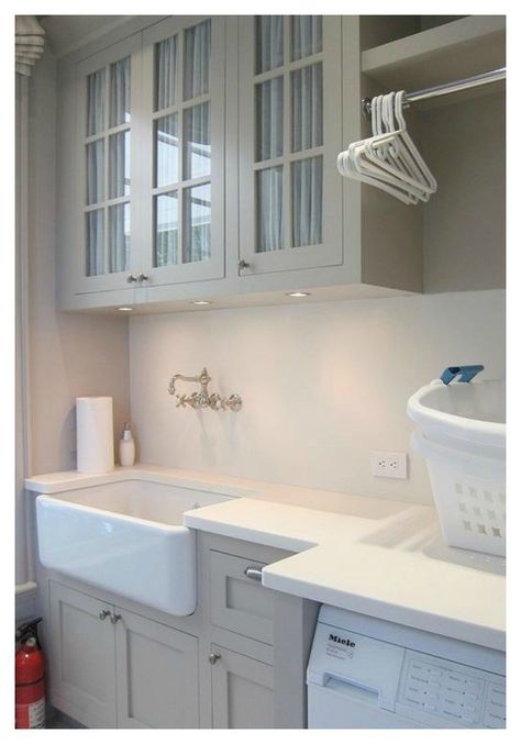 laundries4 Grey Laundry Rooms, Sink Cabinets, Farmhouse Sink Faucet, Laundry Room/mud Room, Dream Laundry Room, Laundry Room Sink, Mudroom Laundry Room, Laundry Room Cabinets, Laundry Room Remodel