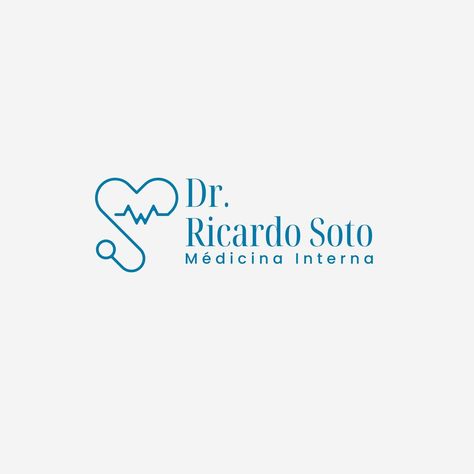 Logo Doctor Médico Salud Profesional Moderno Azul Blanco - Templates by Canva Logo Design Doctor, Doctor Logo Medical, Doctor Logo Design, Dr Logo, Doctor Logo, Medicine Logo, Doctor Logos, Medical Business Card, Elegant Business Cards Design