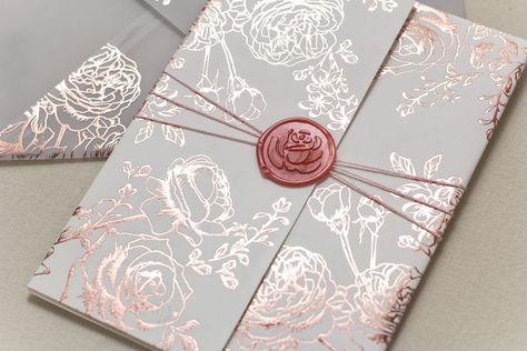 Vellum Invitations, Full Foil, Vellum Envelope, Planner Business, Gold Wrap, Product Ideas, Rose Gold Foil, Foil Stamping, Invitation Suite