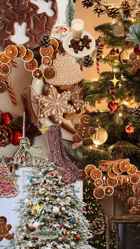 #christmas #winter #christmasaesthetic #vintage #vintagechristmas #gingerbread #gingerbreadaesthetic #winteraesthetic #fall #aesthetic #orange #garland #christmastree Fall Aesthetic Orange, Aesthetic Orange, Cozy Christmas Decor, Orange Christmas, Orange Garland, Gingerbread Christmas, Merry Little Christmas, Fall Aesthetic, Winter Aesthetic