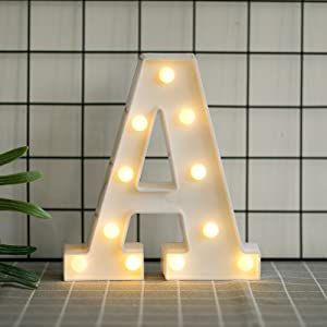 DON LETRA Letras Luminosas Decorativas con Luces LED, Letras del Alfabeto A-Z, Altura de 22cm, Color Blanco - Letra O : Amazon.es: Iluminación Led Letter Lights, Letter Lights, Heart Letter, Decorative Letters, Day Wedding, Home Decoration, Night Light, Wedding Party, Valentine's Day