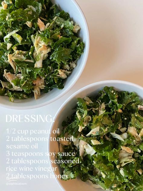 Hillstone kale & rotisserie chicken salad recipe 🥗 | Gallery posted by sophiezaloom | Lemon8 Chicken Kale Salad, Kale Chicken Salad, Chicken Noodle Casserole Recipe, Mexican Chicken Salads, Southwest Chicken Salad, Rotisserie Chicken Salad, Primal Kitchen, Seasoned Rice, Chicken Bacon Ranch