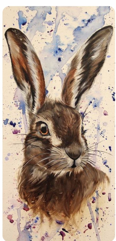 Rabbit Illustration, Rabbit Painting, Portrait Watercolor, Rabbit Art, Bunny Art, Arte Animal, Cute Animal Drawings, Watercolor Portraits, Watercolor Animals