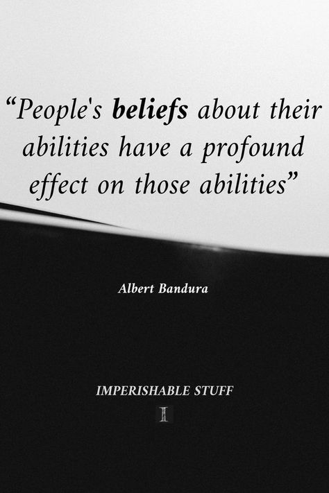 People's beliefs about their abilities have a profound effect on those abilities. Self Reliance Quotes, Strong Mindset, Belief System, Self Efficacy, Psychology Quotes, Self Reliance, Free Living, Inspirational People, Reality Quotes