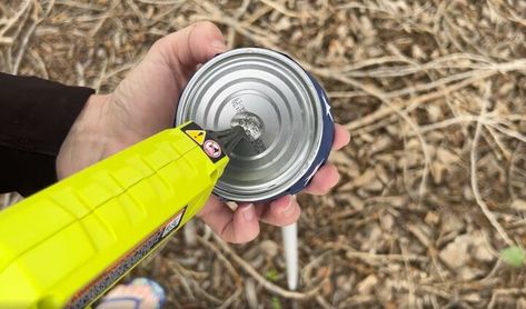 What To Do With Tuna Cans, Tuna Tin Can Crafts, Tuna Can Crafts, Cheap Landscaping Ideas For Front Yard, Homemade Lanterns, Tuna Cans, Tuna Can, Can Lanterns, Lanterns Outdoor