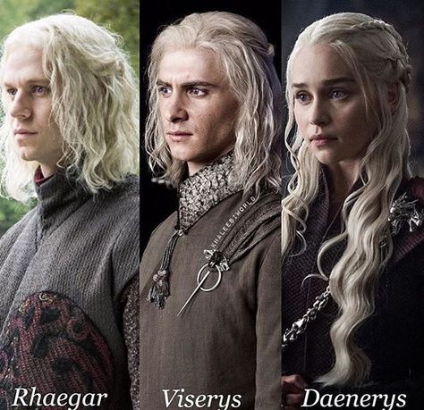 Rhaegar, Viserion and Daenerys Targaryen. Game of Thrones. ASOIAF Viserys Targaryen Game Of Thrones, Game Of Thrones Viserion, Got Targaryen, Khaleesi Costume, Game Of Thrones Targaryen, Dessin Game Of Thrones, Game Of Thrones Daenerys, Game Of Thrones Facts, Game Of Thrones Series